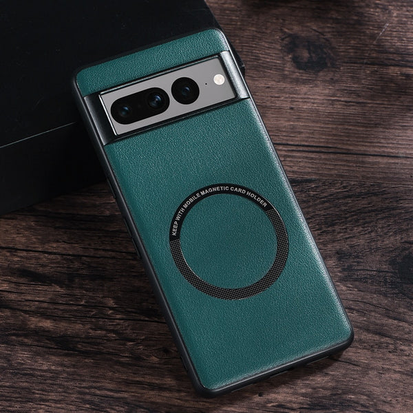 Leather Magnetic Charge Google Pixel Case - HoHo Cases Google Pixel 7 / Green