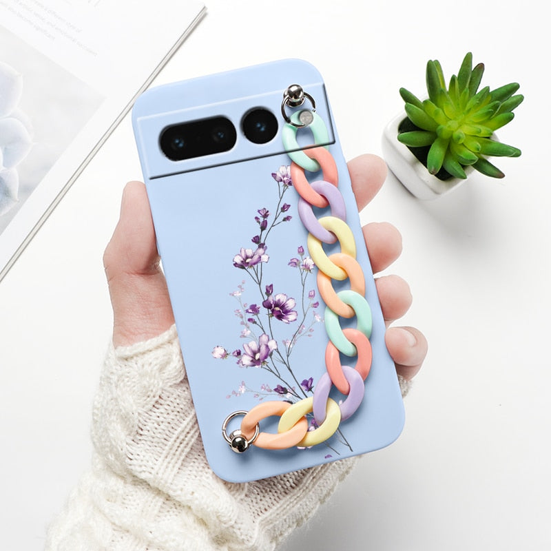 Cartoon Print Wrist Chain Google Pixel Case - HoHo Cases Google Pixel 7 (5G) / N2