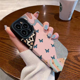 Fashion Leopard Grain Butterfly iPhone Case - HoHo Cases