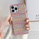 Braided Pattern Leather iPhone Case - HoHo Cases For iPhone 14 / B