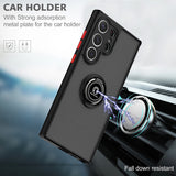 Magnetic Ring Matte Samsung Galaxy Case - HoHo Cases