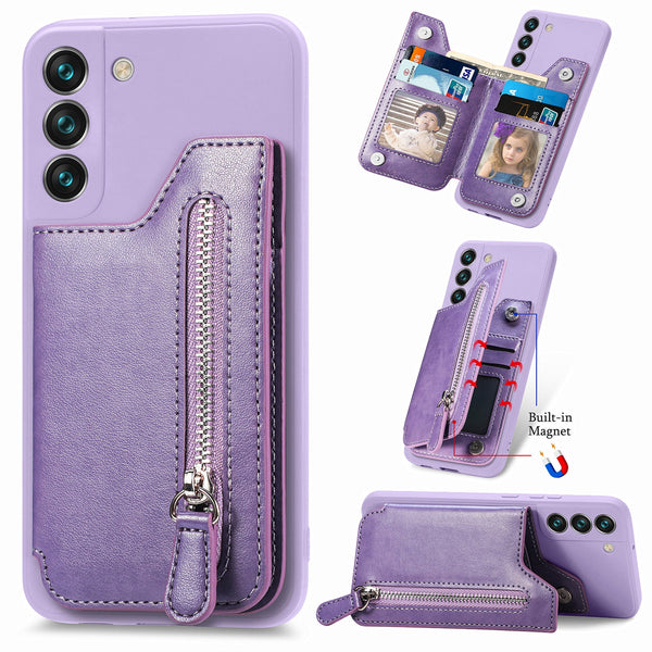 Zipper Wallet Cards Samsung Galaxy Case