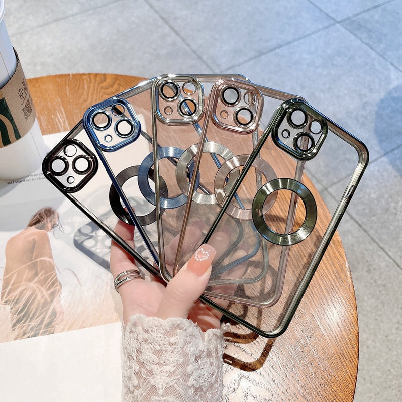 Transparent iPhone Case with Logo Hole - HoHo Cases