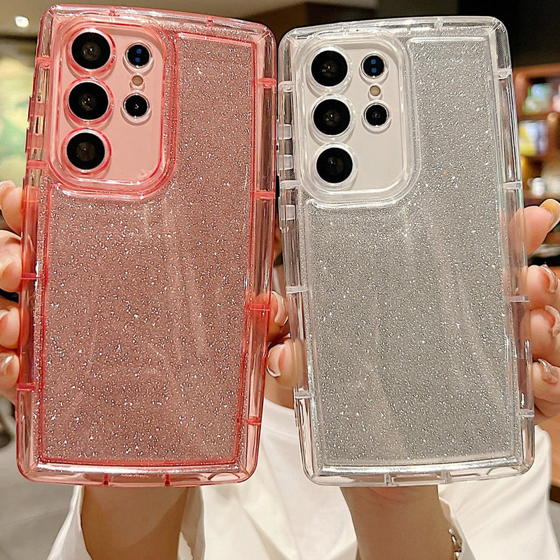 Soft TPU Glitter Transparent Samsung Case