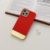 Dual Contrast Plating iPhone Case - HoHo Cases For iPhone 11 / Red