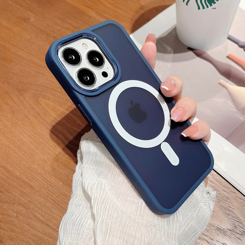 Classic Magsafe Translucent iPhone Case - HoHo Cases For iPhone 14 / Dark Blue