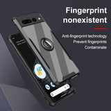 Transparent Acrylic Stand Ring Google Pixel Case - HoHo Cases