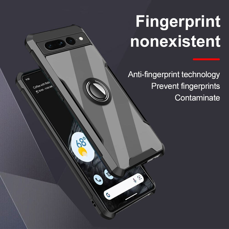Transparent Acrylic Stand Ring Google Pixel Case - HoHo Cases