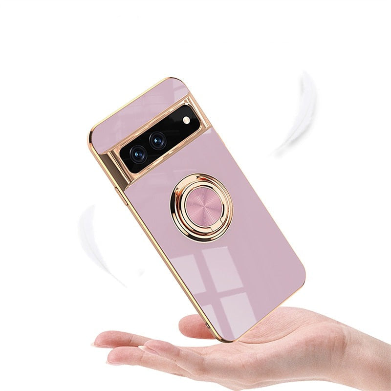 Magnetic Metal Ring Google Pixel Case - HoHo Cases