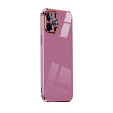 Luxury Plated iPhone Case - HoHo Cases For iPhone13 Pro Max / Purple