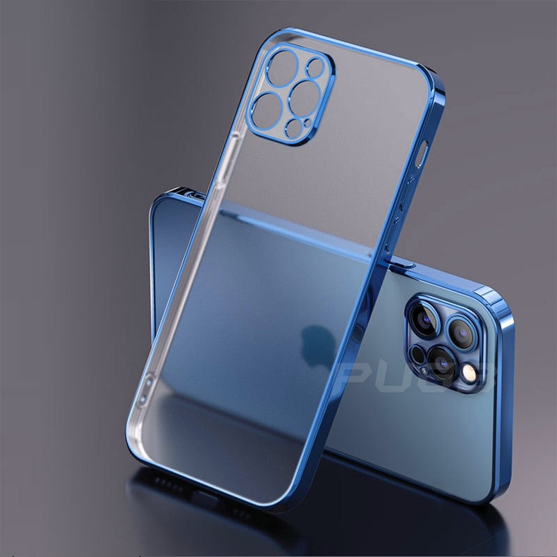 Plating Matte Transparent iPhone Case - HoHo Cases