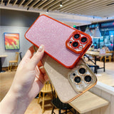 Plating Glitter Paper iPhone Case - HoHo Cases