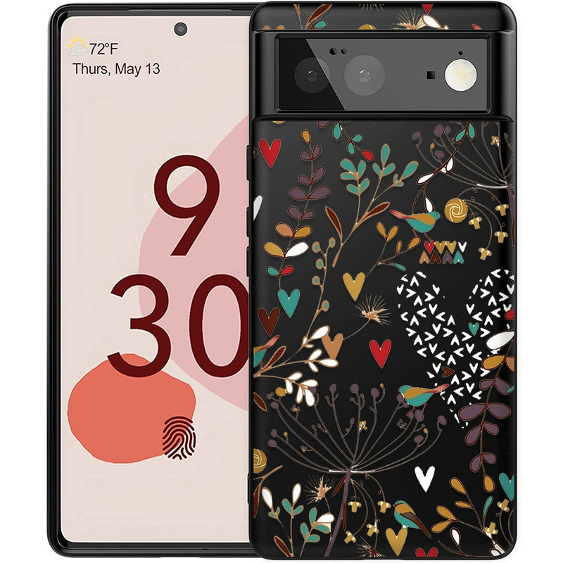 Flora Fauna Silicone Google Pixel Case - HoHo Cases Google Pixel 7 Pro / LHN0273
