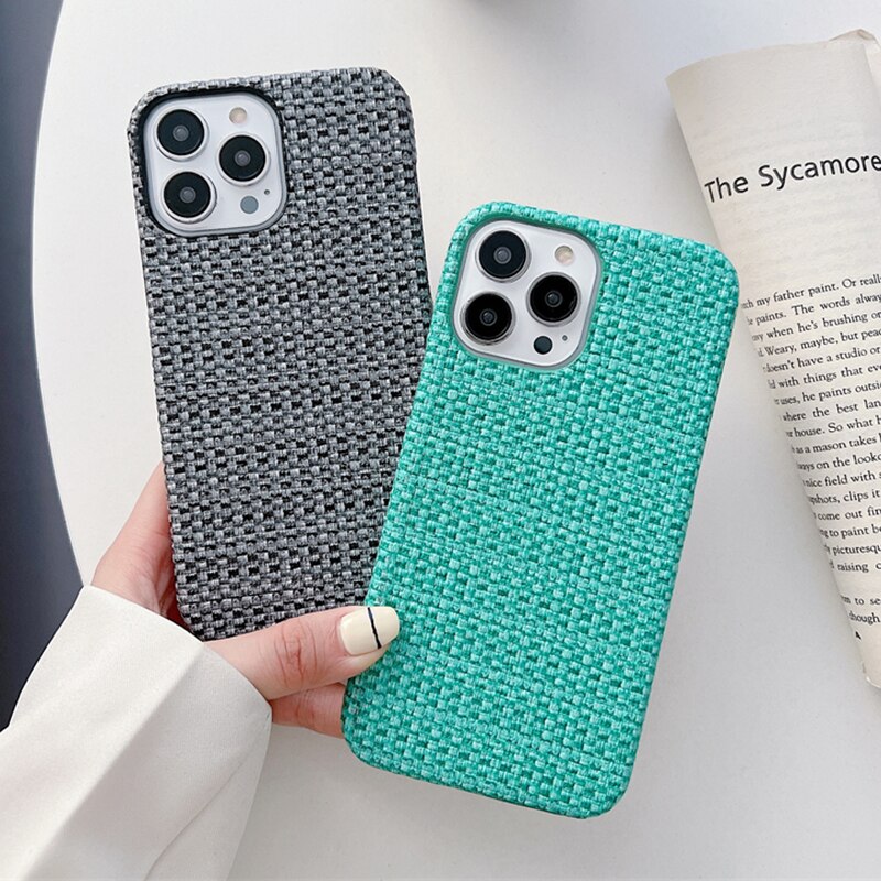 Braided Pattern Leather iPhone Case - HoHo Cases