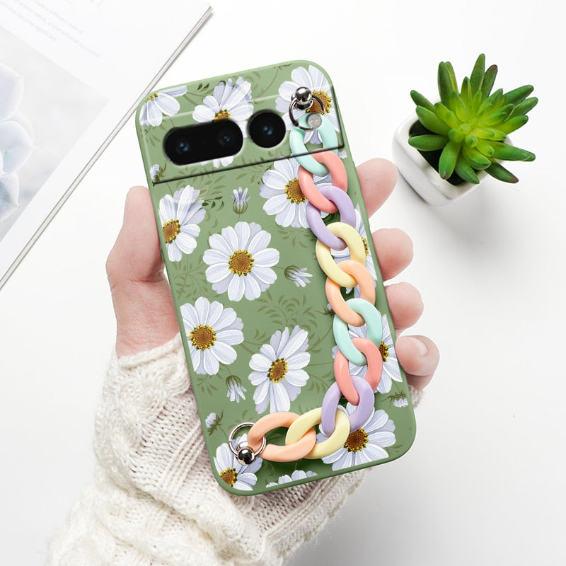 Cartoon Print Wrist Chain Google Pixel Case - HoHo Cases Google Pixel 7 (5G) / D1