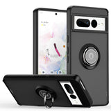 Fashion Matte Google Pixel Case with Ring Stand - HoHo Cases For Google Pixel 7 / Black
