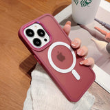 Classic Magsafe Translucent iPhone Case - HoHo Cases For iPhone 14 / Red