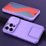 Camera Protection Armor iPhone Case - HoHo Cases for iPhone 14 / Purple