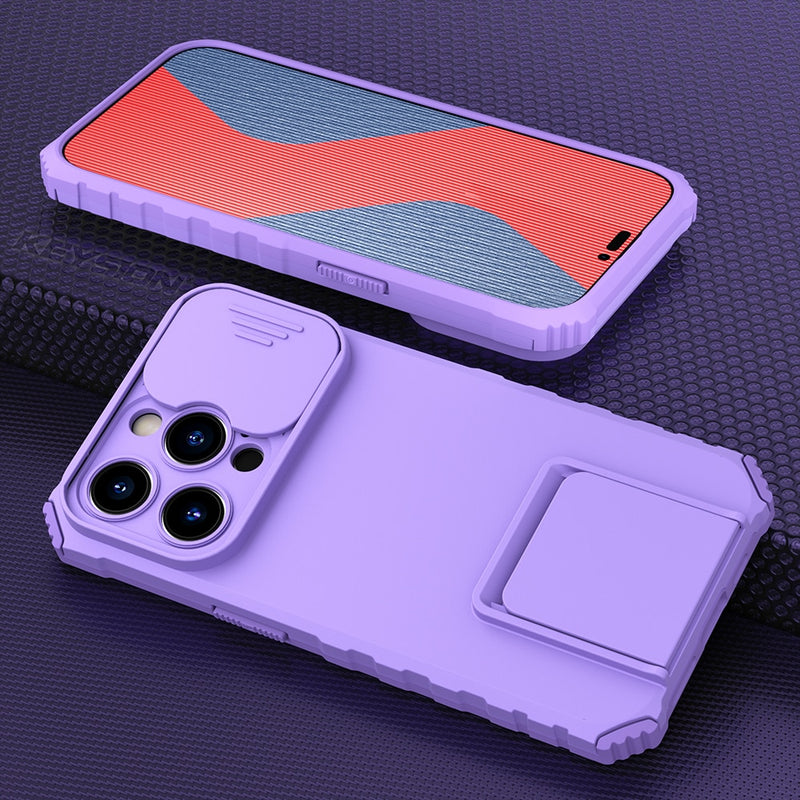 Camera Protection Armor iPhone Case - HoHo Cases for iPhone 14 / Purple