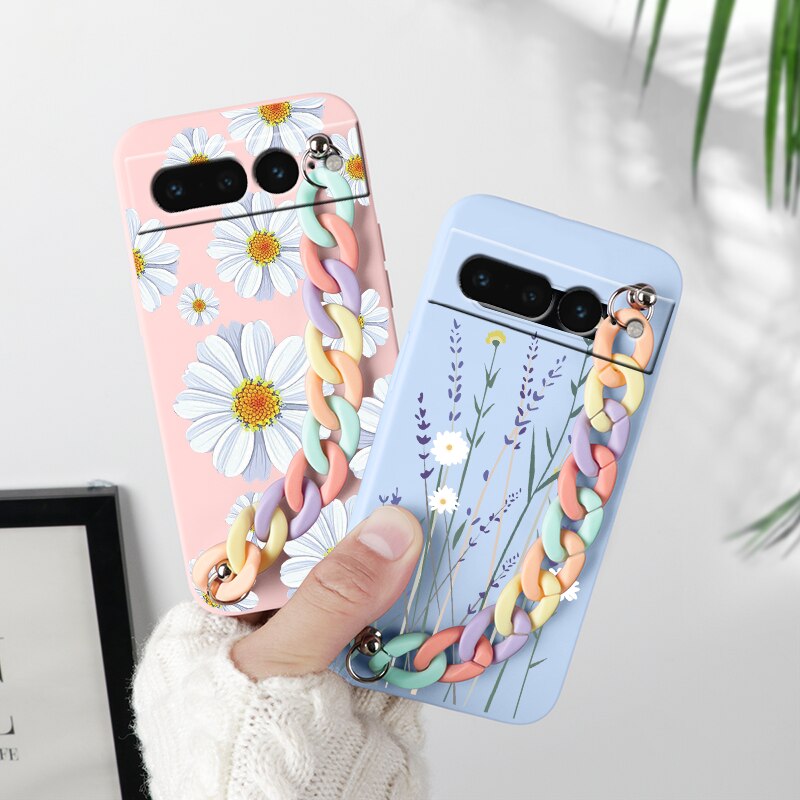 Cartoon Print Wrist Chain Google Pixel Case - HoHo Cases