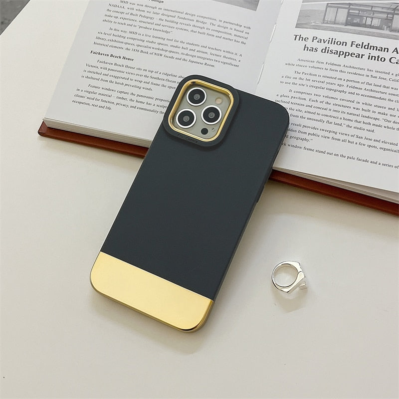 Dual Contrast Plating iPhone Case - HoHo Cases For iPhone 11 / Dark Gray