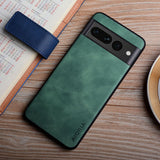 Silk Touch Matte Leather Google Pixel Case - HoHo Cases Google Pixel 7 Pro / Green