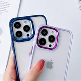 Clear Metal Camera Ring iPhone Case - HoHo Cases