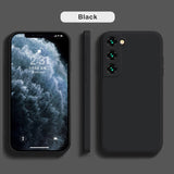Elegant Liquid Silicone Samsung Galaxy Case - HoHo Cases Samsung Galaxy S22 Ultra / Black
