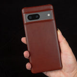 Luxury Oil Wax Genuine Leather Google Pixel Case - HoHo Cases