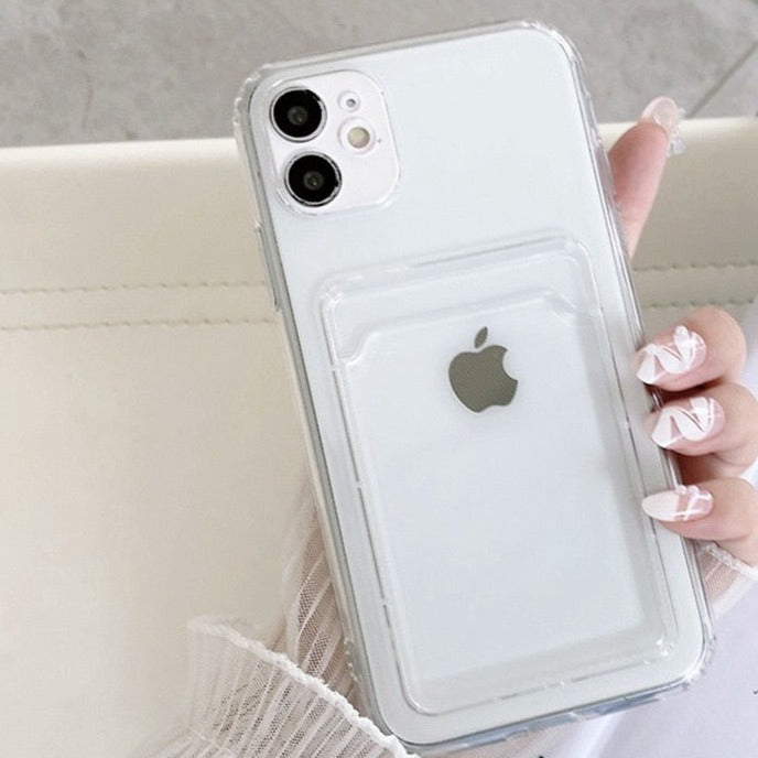 Transparent Wallet Card iPhone Case - HoHo Cases