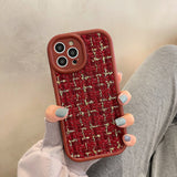 Fashionable Embroidery Plush iPhone Case - HoHo Cases