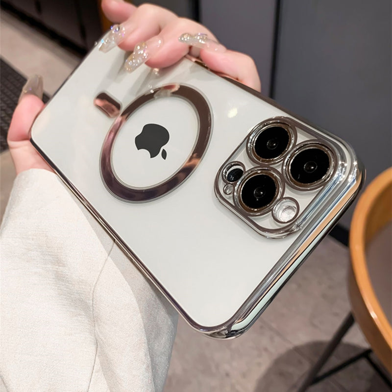 Luxury Plating Magsafe iPhone Case - HoHo Cases For iPhone 13 / Silver