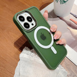Classic Magsafe Translucent iPhone Case - HoHo Cases For iPhone 14 / Green