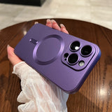 Luxury Magsafe Matte Silicone iPhone Case - HoHo Cases For iPhone 12 / Classic Purple