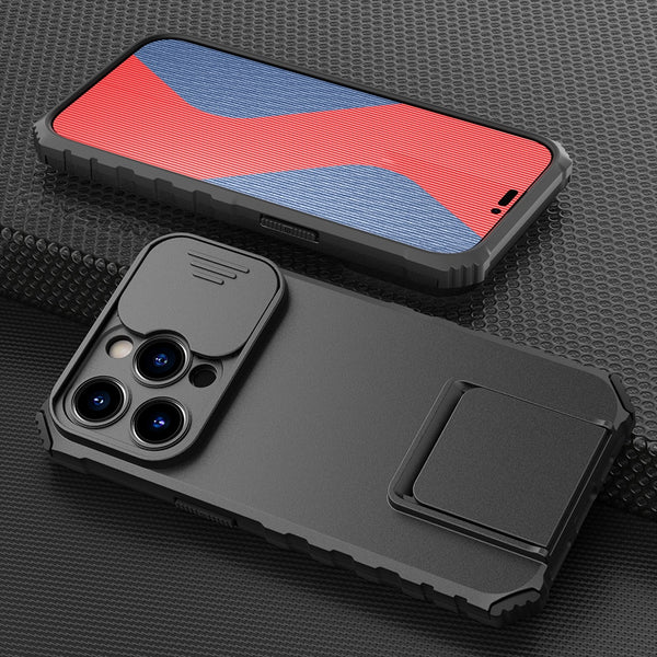 Camera Protection Armor iPhone Case - HoHo Cases for iPhone 14 / Black