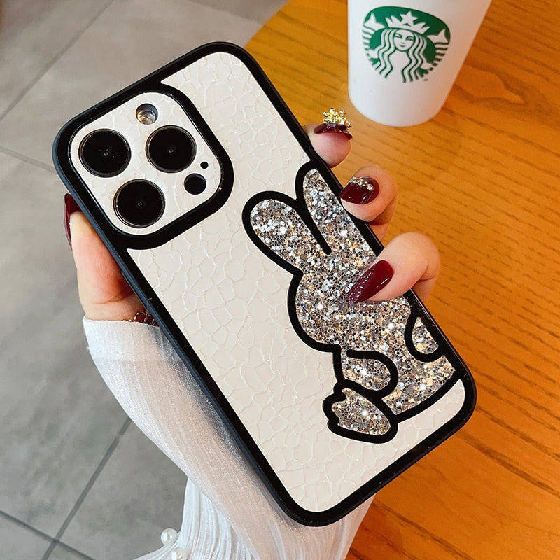 Glitter Bear Soft Silicone iPhone Case - HoHo Cases