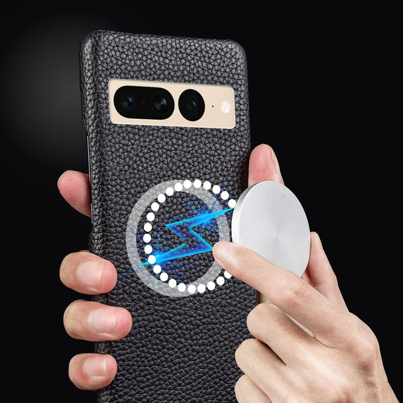 Magnetic Genuine Leather Google Pixel Case - HoHo Cases
