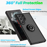 Magnetic Ring Matte Samsung Galaxy Case - HoHo Cases