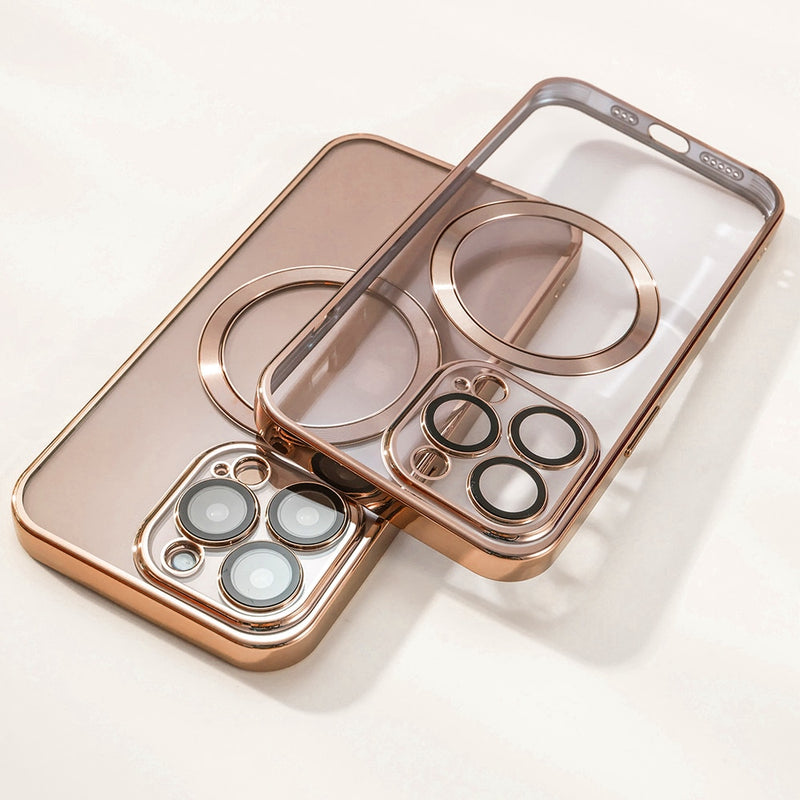 Transparent MagSafe Plating iPhone Case - HoHo Cases