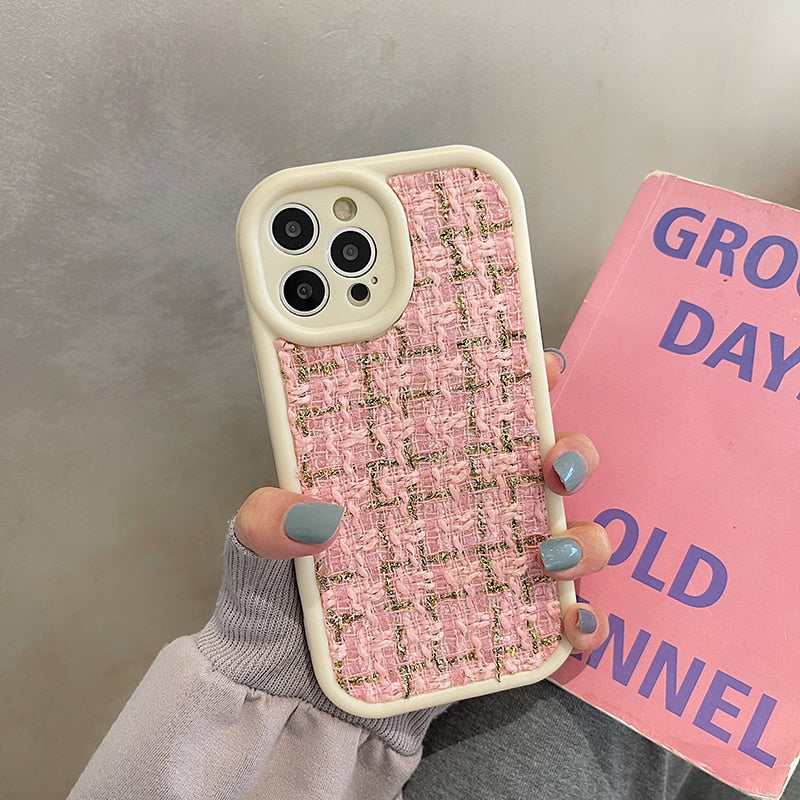 Fashionable Embroidery Plush iPhone Case - HoHo Cases