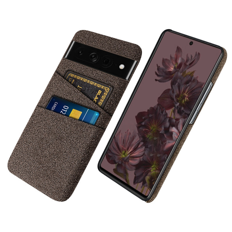 Luxury Fabric Dual Card Google Pixel Phone Cover - HoHo Cases