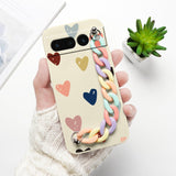 Cartoon Print Wrist Chain Google Pixel Case - HoHo Cases Google Pixel 7 (5G) / T1