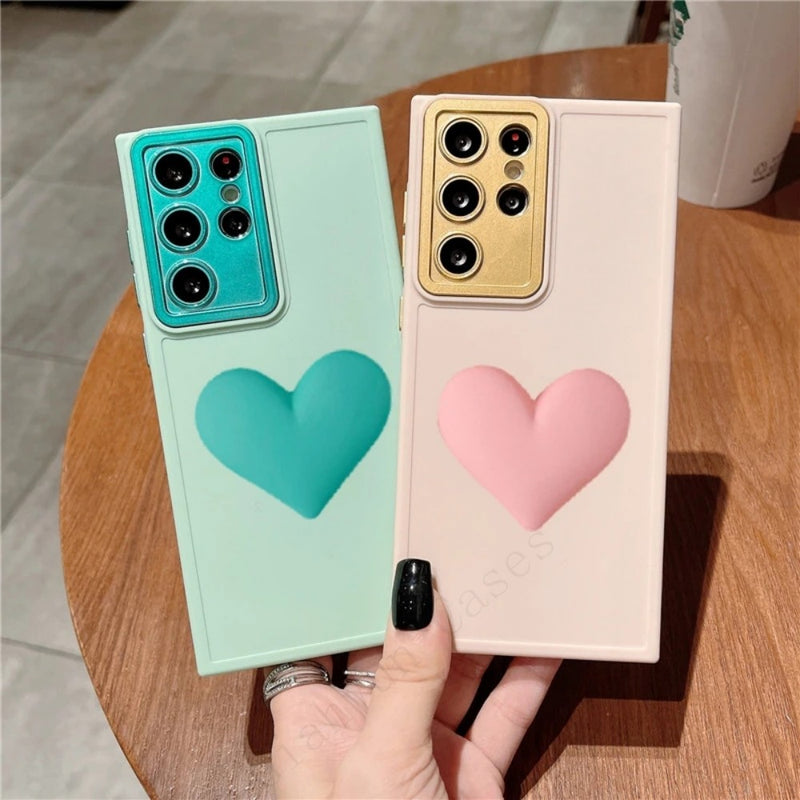 3D Heart Samsung Galaxy Case - HoHo Cases