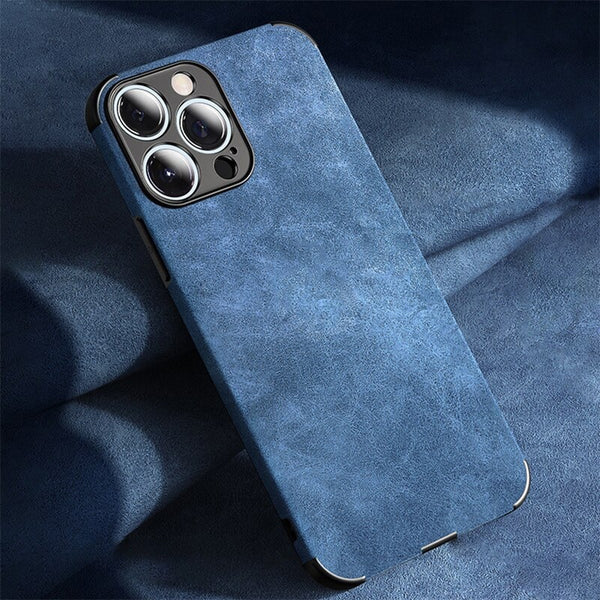 Luxury Vintage Leather iPhone Case - HoHo Cases For iPhone 11 / Blue
