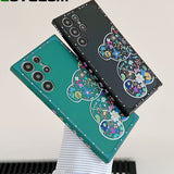 Cute Floral Bear Samsung Galaxy Case - HoHo Cases