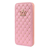 Cute Crown Leather iPhone Case - HoHo Cases For iPhone SE 2022 / Pink