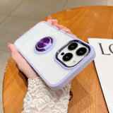Candy Color Magnetic Ring Holder iPhone Case - HoHo Cases For iPhone 11 / Purple