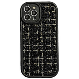 Fashionable Embroidery Plush iPhone Case - HoHo Cases For iPhone 11 / Black