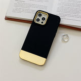 Dual Contrast Plating iPhone Case - HoHo Cases For iPhone 11 / Black
