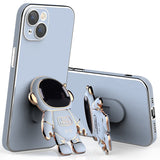 3D Astronaut iPhone Case with Holder - HoHo Cases For iPhone 13 / Gray